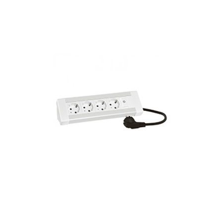 Desktop multi-outlet extension - 3 x 2P+E + double USB charger