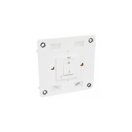 doi poli switch Arteor - 40 A 250 V~ - 4''x4'' - alb