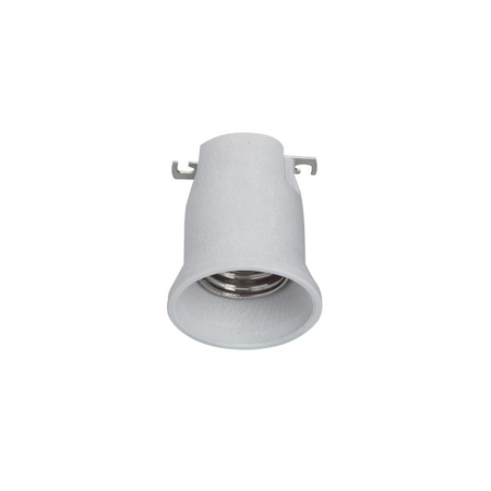 E 40 lampholder - 16 a - 750 v~ - porcelain - one-piece unit - alb