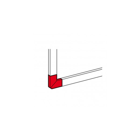 Unghi plan - pentru aluminiu adaptable DLP trunking 50x105 capac 65