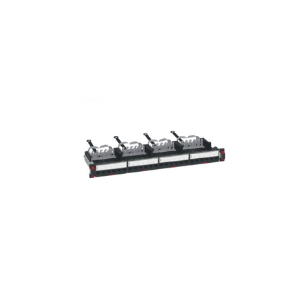 Flat patch panel equipped cu 24 RJ 45 connectors LCS³ - 19 - 1U - Cat.5e FTP - cu empty cassettes to be equipped