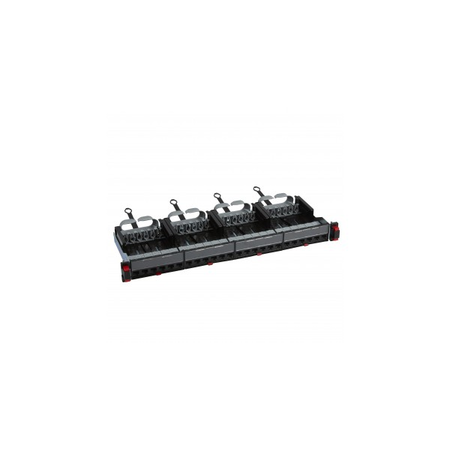 Flat patch panel equipped cu 24 RJ 45 connectors LCS³ - 19 - 1U - Cat.5e UTP - cu empty cassettes to be equipped