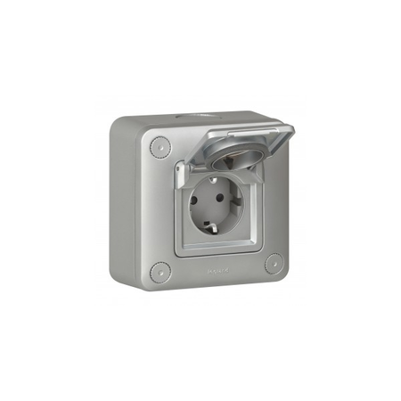 Flush mounting metal priza verde\'up Access - IP55-IK10 - German standard