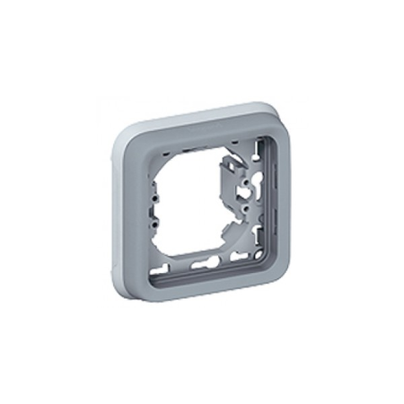 Flush mounting rama suport plexo ip55 - 1 module - gri