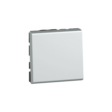 Intrerupator cap cruce Mosaic - 10 AX 250 V~ - 2 module - alu