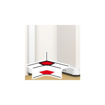 unghi interior 80-100° - pentru 50x130 snap-on DLP trunking - antimicrobial