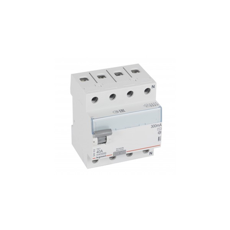 Intrerupator diferential RCCB TX³ - 4P 400 V~ - 300 mA - 40 A - AC type - nu accepta auxiliare