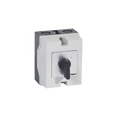 Intrerupator rotativ- changeover switch cu off - PR 21 - 2P - 25 A - box 96x120 mm