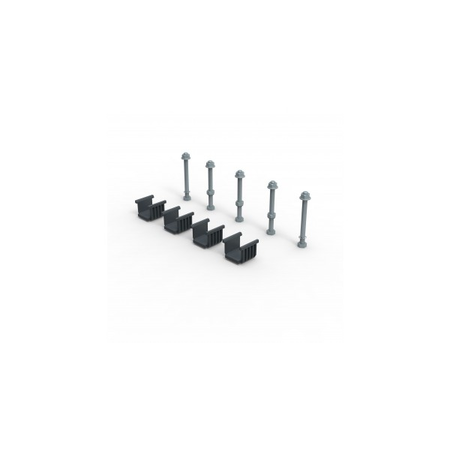 Kit pentru busbar support pentru XL³ S 4000 enclosures - pentru aluminiu C-section bars lower or equal 1600 A