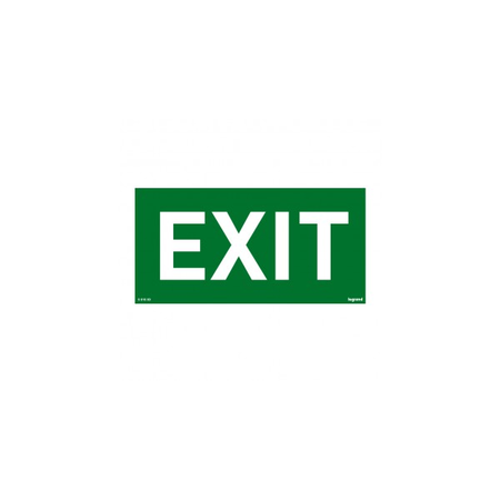 Label - pentru emergency lighting luminaires - exit - 100 x 200 mm