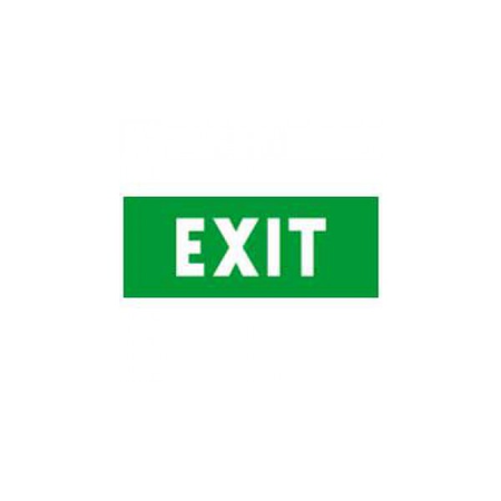 Label - pentru emergency lighting luminaires - ''exit'' - 310x112 mm