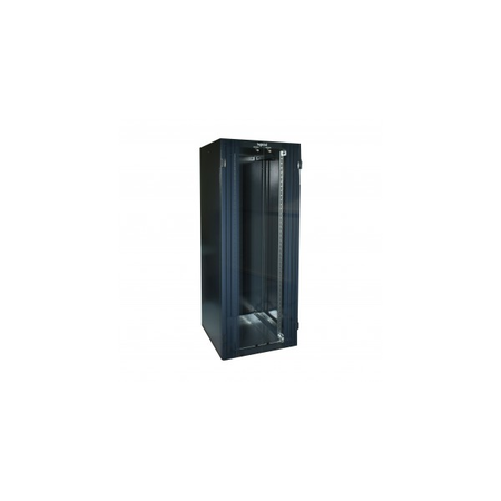 Linkeo 19 freestanding cabinet cu double front usa din sticla -capacity 42u - dimensions 2026x800x600 mm -ready-assembled