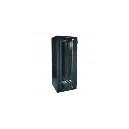 Linkeo 19 freestanding cabinet cu double front usa din sticla -capacity 42u - dimensions 2026x800x800 mm -ready-assembled