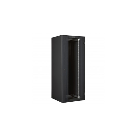 Linkeo 19 freestanding cabinet cu single front Usa din sticla - capacity 24U - dimensions 1226x800x800 mm - flatpack