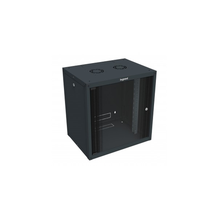 Linkeo fix 19 cabinet cu removable side panels - capacity 12U - dimensions 604x600x450 mm - ready-assembled