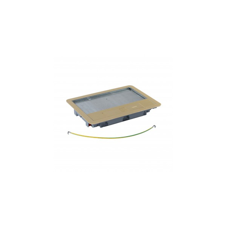 Metal lid and trim pentru standard version Doza pardosealaes 8/12 module Cat.Nos 088020 / 088023 / 088039 - cu brass coating