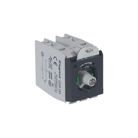 Osmoz block sub-assemblies - pentru illuminated head - 2 NO/NC - verde - 12-24 V~/=