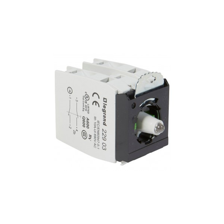 Osmoz block sub-assemblies - pentru illuminated head - 2 NO/NC - rosu 230 V~