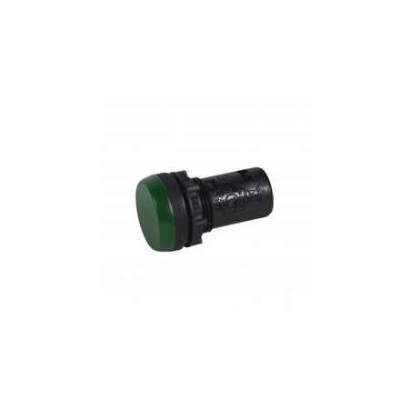 Osmoz one-piece pilot light cu integrated LED to be used cuout electrical block - verde - 130 V~