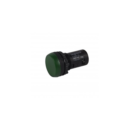 Osmoz one-piece pilot light cu integrated LED to be used cuout electrical block - verde 230 V~