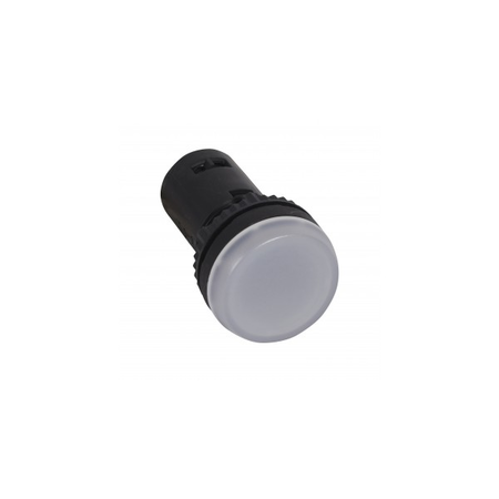 Osmoz one-piece pilot light cu integrated LED to be used cuout electrical block - alb - 130 V~