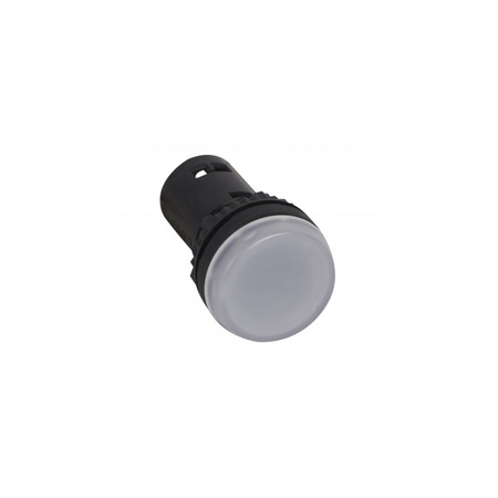 Osmoz one-piece pilot light cu integrated LED to be used cuout electrical block - alb - 24 V~/=