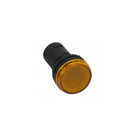 Osmoz one-piece pilot light cu integrated LED to be used cuout electrical block - yellow 230 V~