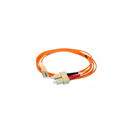 Patch cord fibra optica - OM 2 multimodule (50/125 μm) - LC/SC duplex - 1 m