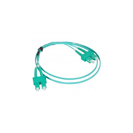 Patch cord fibra optica - OM 4 multimodule (50/125 μm) - SC/SC duplex - 1 m