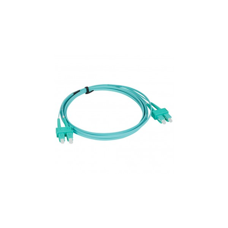 Patch cord fibra optica - OM 4 multimodule (50/125 μm) - SC/SC duplex - 3 m