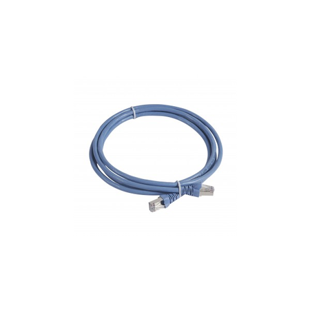 Patch cord RJ 45 - RJ 45 - F/UTP cat. 6 screened impedance 100 ohms - PVC light albastru - lungime 2 m