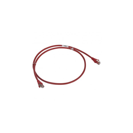 Patch cord/user cord RJ 45 - Cat.6 - F/UTP screened - LSZH rosu - 2 m