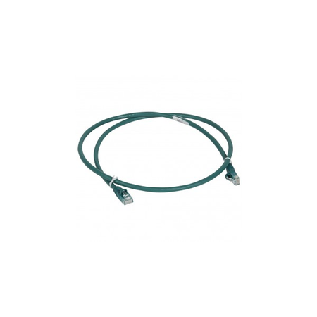 Patch cord/user cord RJ 45 - Cat.6 - U/UTP unscreened - LSZH verde - 1 m