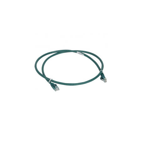 Patch cord/user cord RJ 45 - Cat.6 - U/UTP unscreened - LSZH verde - 2 m