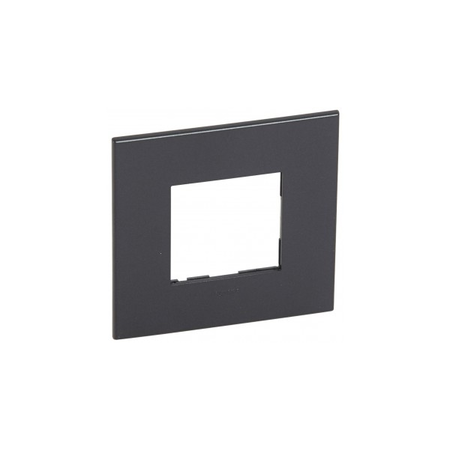 Placa Arteor - French/German standard - patrat - 2 module - graphite