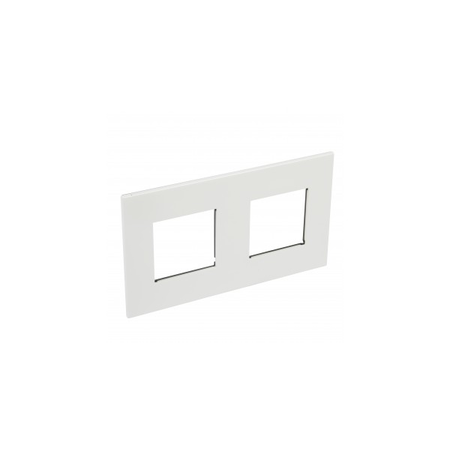 Placa Arteor - French/German standard - patrat - 2 x 2 module - alb