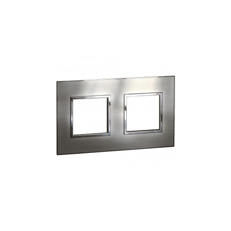 Placa Arteor - French/German standard - patrat - 2 x 2 module -stainless steel