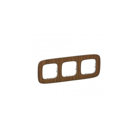 Placa Valena Allure - 3 module - walnut