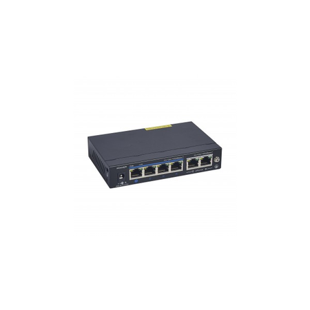 Poe ethernet switch 1 gigabit cu power supply and din rail fixing accessory