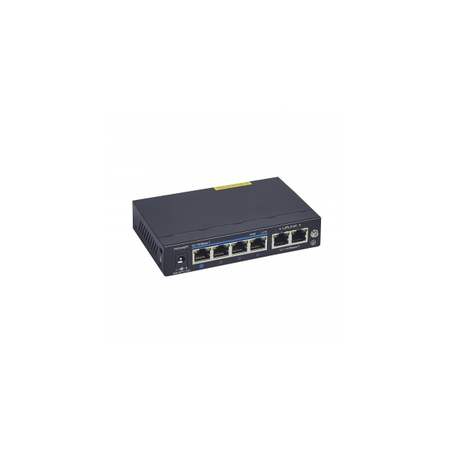 Poe ethernet switch 10/100 mbps cu power supply and din rail fixing accessory