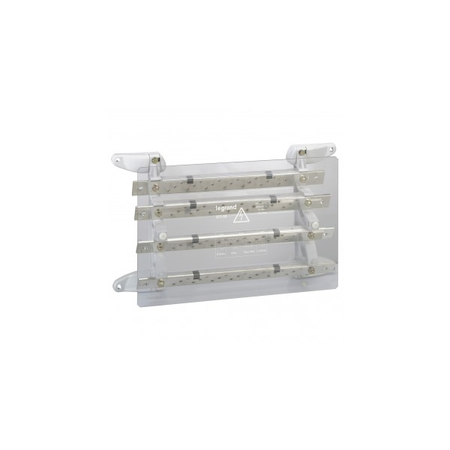 Power distribution block - stepped pentru lugs - 400 A - 4 bars tin-coated 32x5 mm