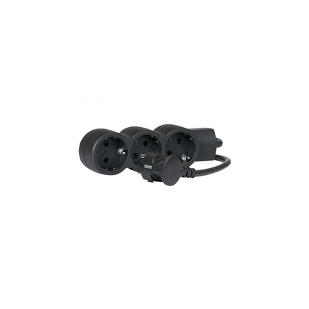 Legrand - Prelungitor - german standard - 3x2p+e - unswitched - 1.5 m cord - negru