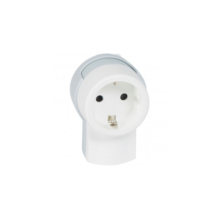 Priza 2p+e- 16 a - german standard - side outlet - alb/gri - sleeve