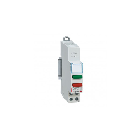 Push-button dual functions - 20 A 250 V~ - NO (verde) + NC (rosu)