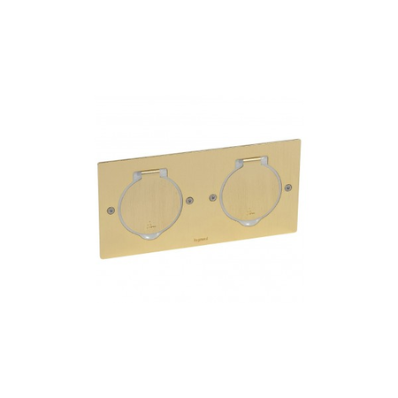 Receptacle pentru floor priza Arteor/Mosaic - rectangular version - golden brushed