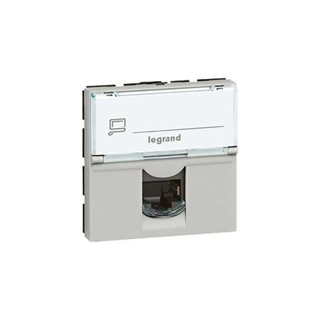 RJ 45 priza Mosaic - category 5e UTP - 2 module - aluminiu