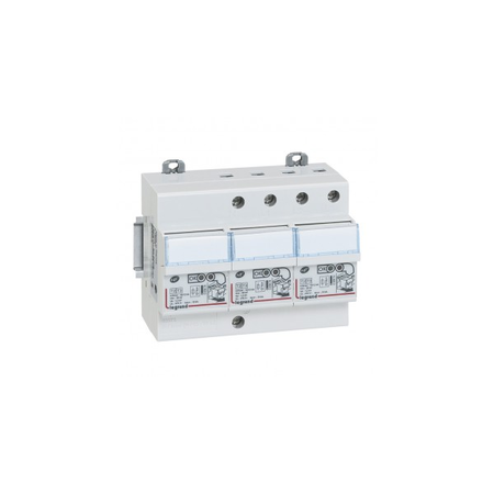 Self-protected Descarcator SPD - pentru secondary distribution board - T2 -Imax 12 kA/pole -3P+N left