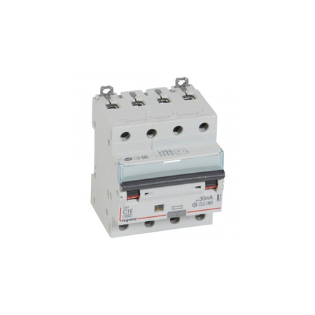 Siguranta automata cu protectie diferentiala 6000 - 10 kA - 4P 400 V~ - 16 A - 30 mA - Hpi type