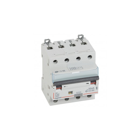 Siguranta automata cu protectie diferentiala 6000 - 10 kA - 4P 400 V~ - 32 A - 30 mA - Hpi type