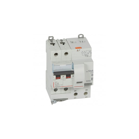 Siguranta automata cu protectie diferentiala 6000 -10 kA -2P-230 V~ -16 A -10 mA -AC type